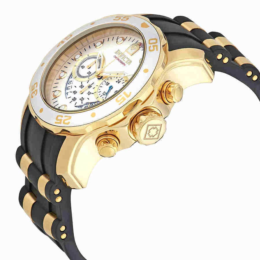 Invicta Men's Watch Pro Diver Scuba Chrono Silver Tone Dial Two Tone Strap - Thumbnail 2