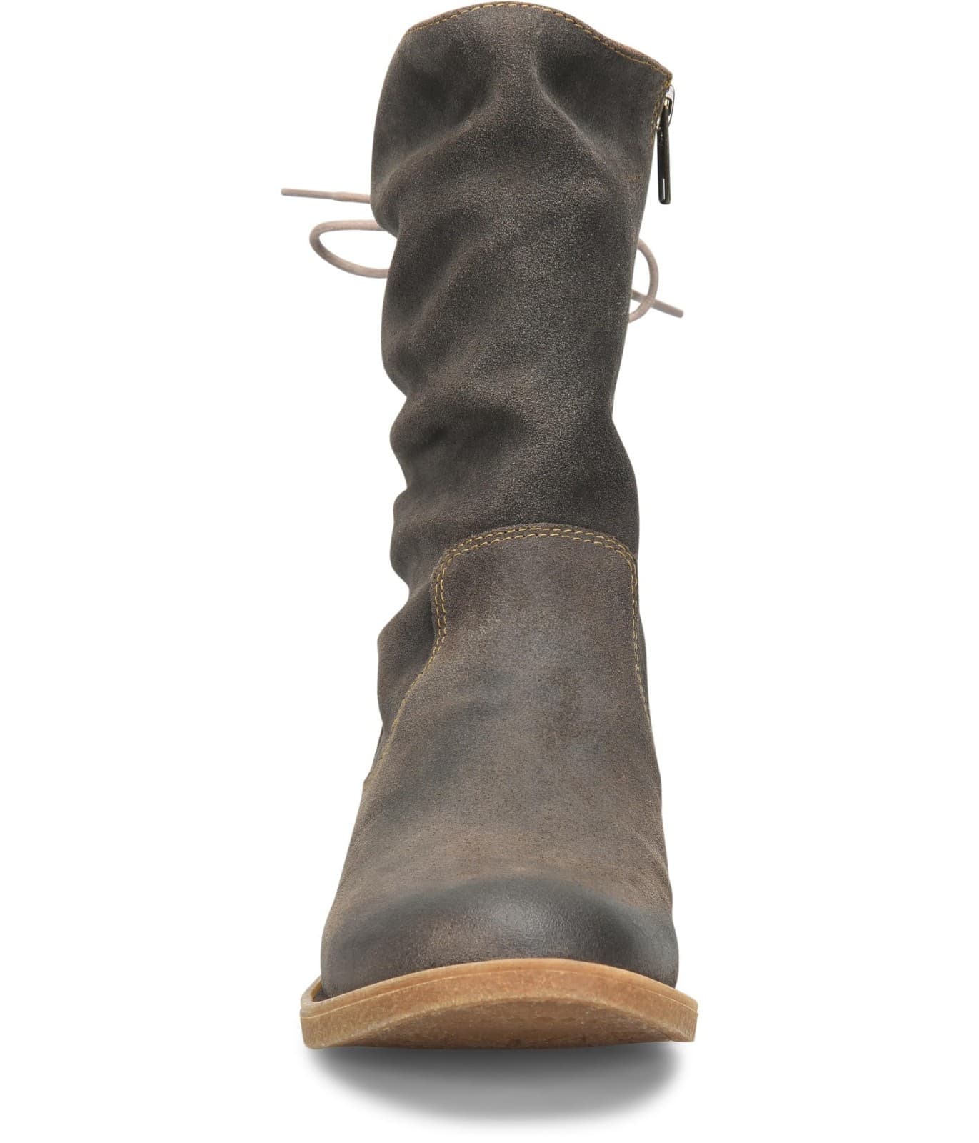 Born Shasta Corset women's boots Dark Grey Leather Suede Size 8.5 M - Thumbnail 4