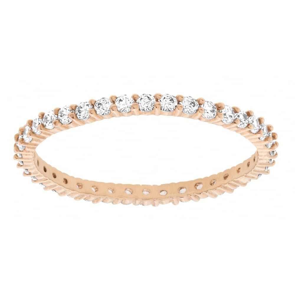 Swarovski Matrix Vittore Ring Circle-Cut Crystals on a Rose Gold Tone Setting 5 - Image 1