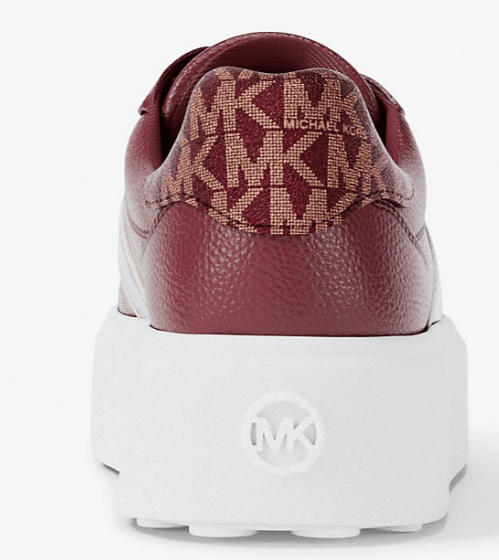 MICHAEL KORS ROMEY SIGNATURE LOGO PLATFORM SNEAKER CHERRY 8.5 NEW - Thumbnail 4