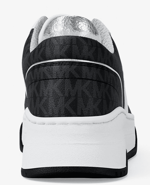 Michael Kors Lexi Women’s Sneaker White black Mixed-Media Size 8.5 New In Box - Thumbnail 4