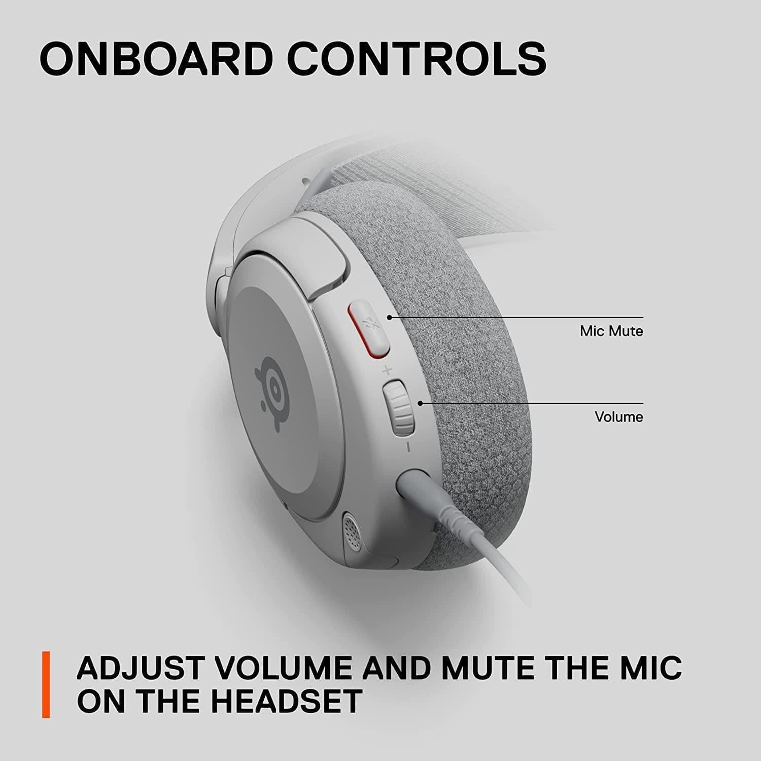 SteelSeries Arctis Nova 1 Wired Gaming Headphones White (61607) - New - Thumbnail 3