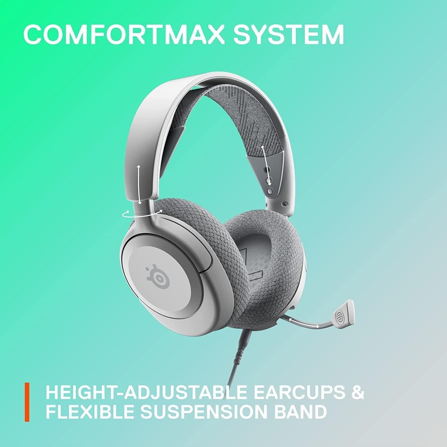 SteelSeries Arctis Nova 1 Wired Gaming Headphones White (61607) - New - Thumbnail 4