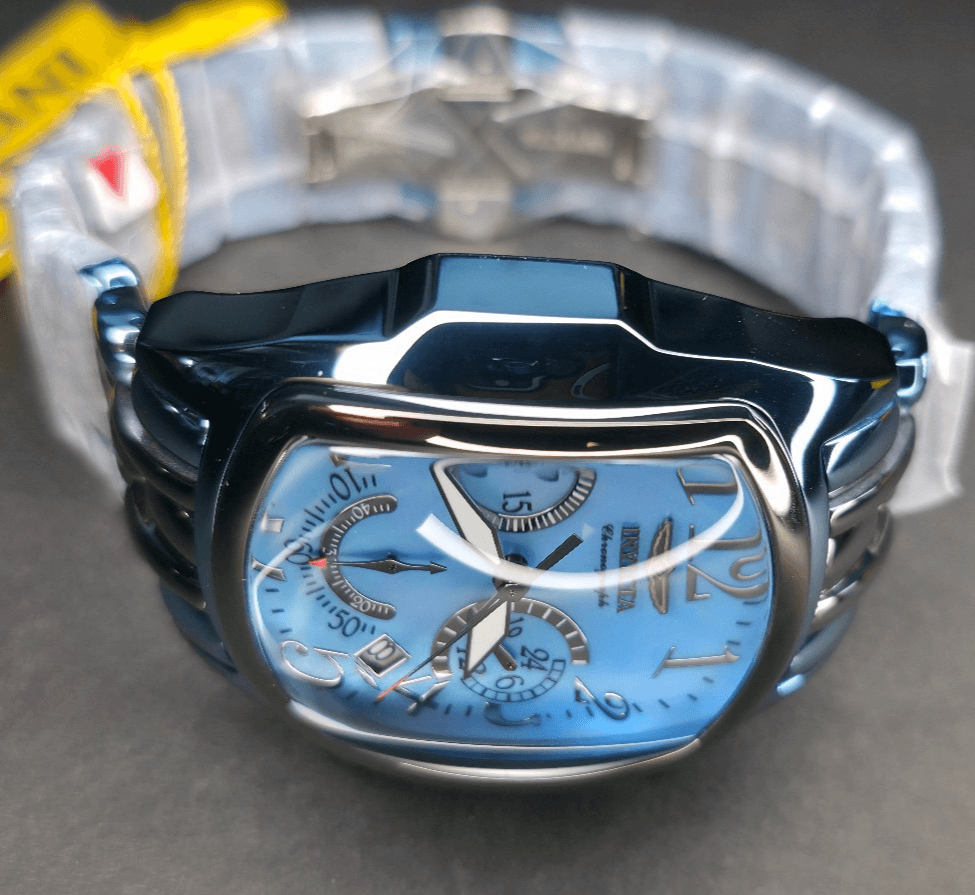 INVICTA WATCH LUPAH w/ Mother of Pearl 44.5mm Z60 Swiss Dial Ice Blue, Gunmetal - Thumbnail 5