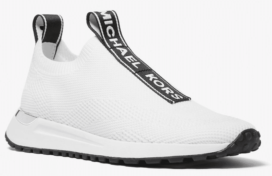 MICHAEL KORS women Bodie Knit Slip-On Sneaker stretched fabric White Size 8.5 M - Thumbnail 2