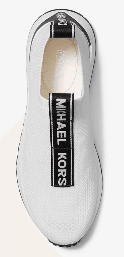 MICHAEL KORS women Bodie Knit Slip-On Sneaker stretched fabric White Size 8.5 M - Thumbnail 5