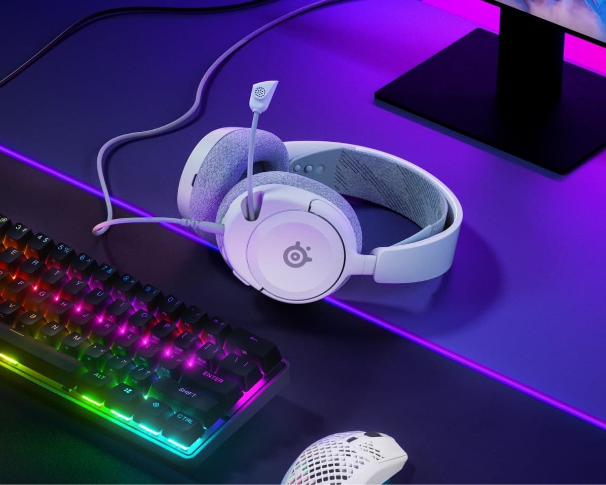 SteelSeries Arctis Nova 1 Wired Gaming Headphones White (61607) - New - Thumbnail 7