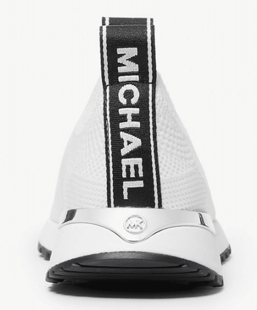 MICHAEL KORS women Bodie Knit Slip-On Sneaker stretched fabric White Size 8.5 M - Thumbnail 4