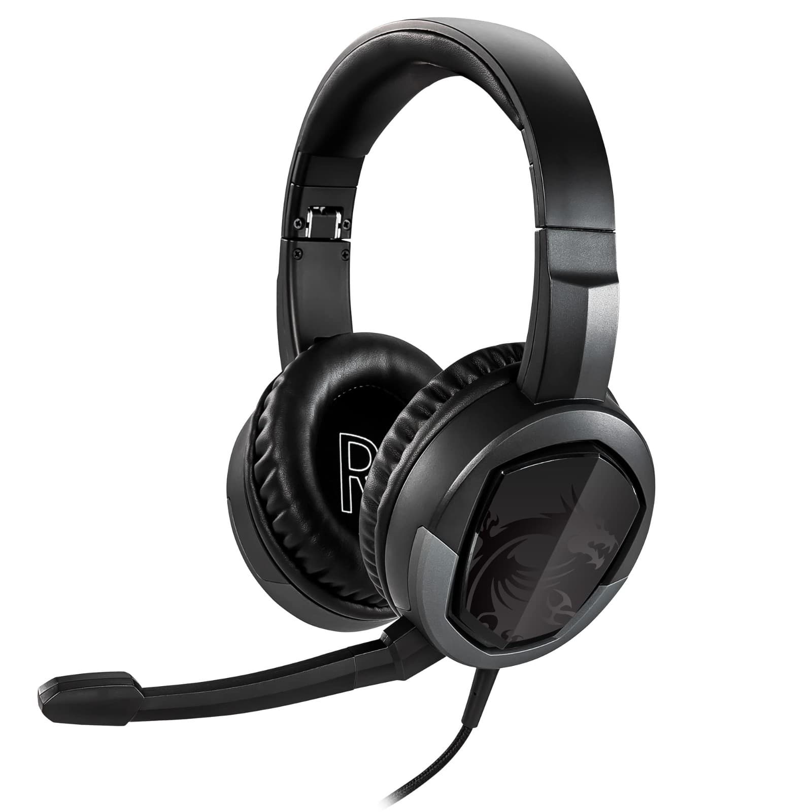 MSI GH30 V2 Detachable Mic Lightweight Foldable Gaming Headphones Headset - Thumbnail 7