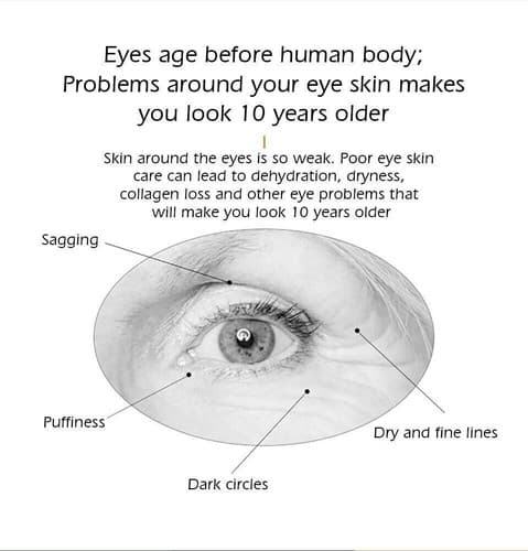60 PCS Collagen Eye Patches Anti Aging ,Wrinkles Dark Circles Eye Bags Moistrize - Thumbnail 17