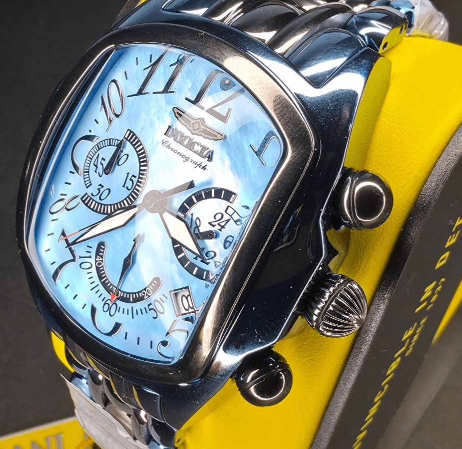 INVICTA WATCH LUPAH w/ Mother of Pearl 44.5mm Z60 Swiss Dial Ice Blue, Gunmetal - Thumbnail 2