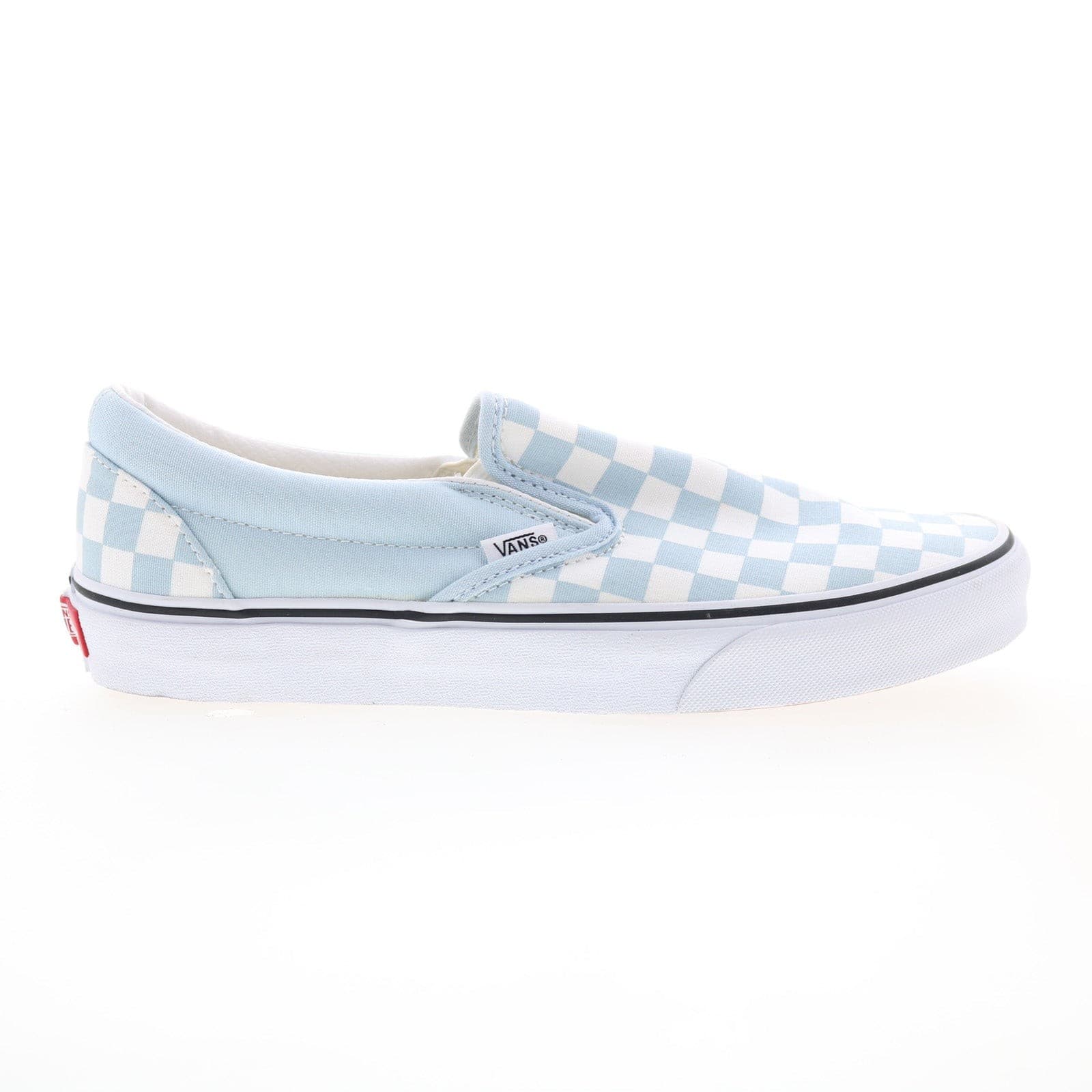 Vans Classic Slip-On Checkerboard baby blue /True White Men's 7, Women's 8.5 M - Thumbnail 2