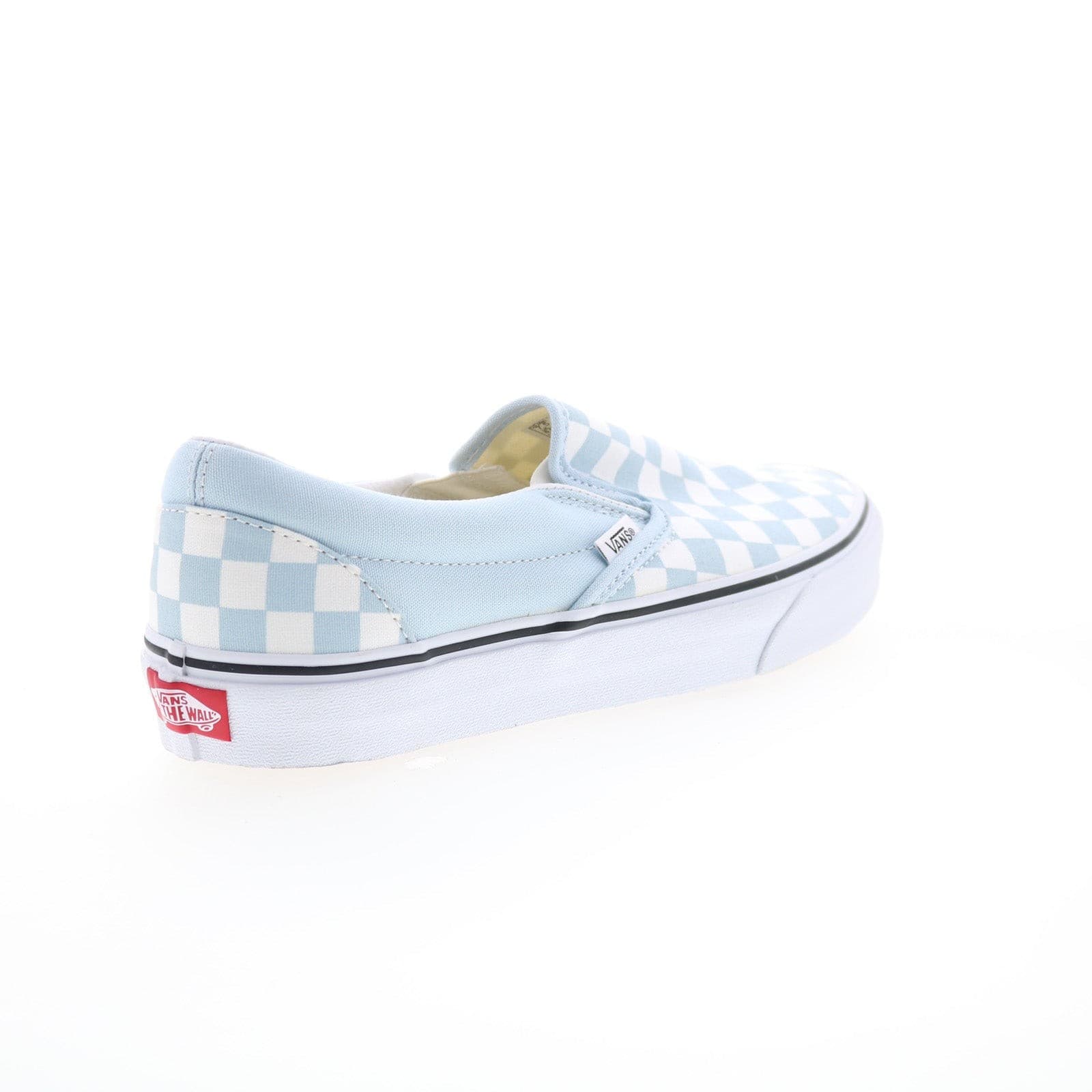 Vans Classic Slip-On Checkerboard baby blue /True White Men's 7, Women's 8.5 M - Thumbnail 8