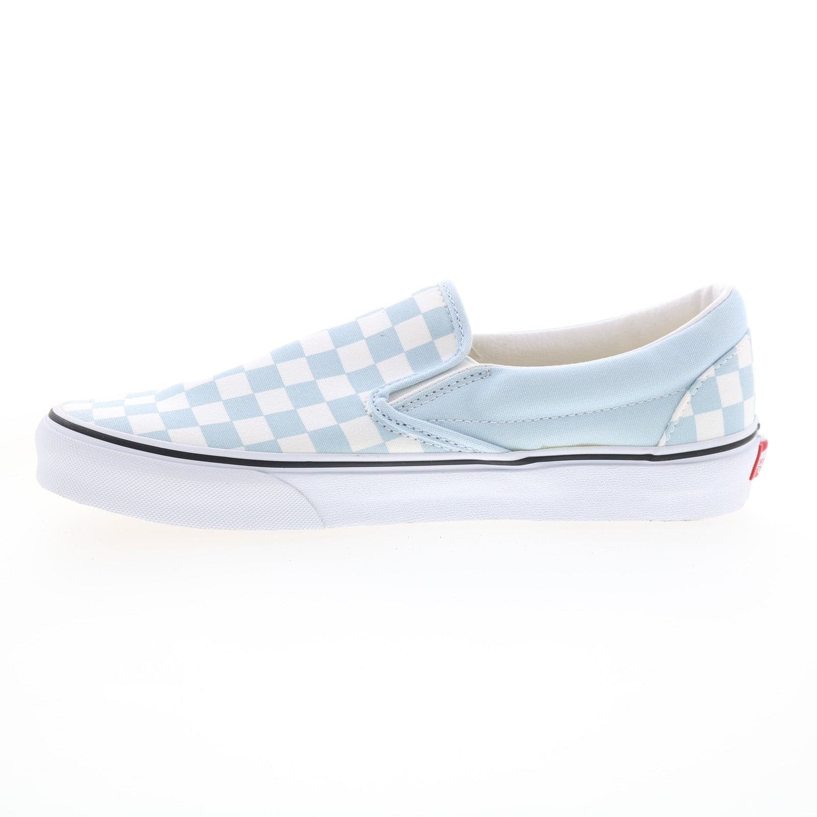 Vans Classic Slip-On Checkerboard baby blue /True White Men's 7, Women's 8.5 M - Thumbnail 6