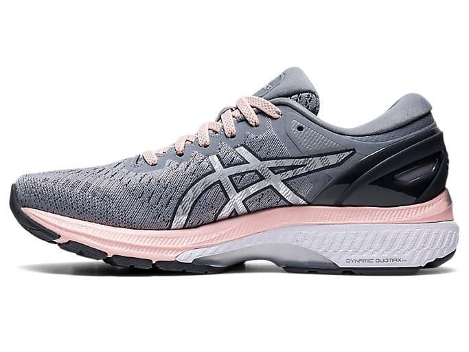 Asics Gel-Kayano 27 Womens Running Shoes Size 8.5 WIDE Sheet Rock/Pure Silver - Thumbnail 3