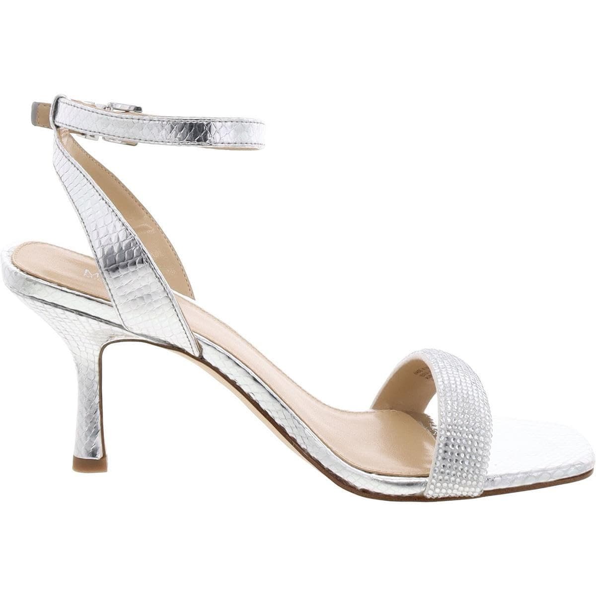 Michael Kors Carrie 75mm Rhinestone-Embellished Women's Leather Sandals Size 8.5 - Thumbnail 3