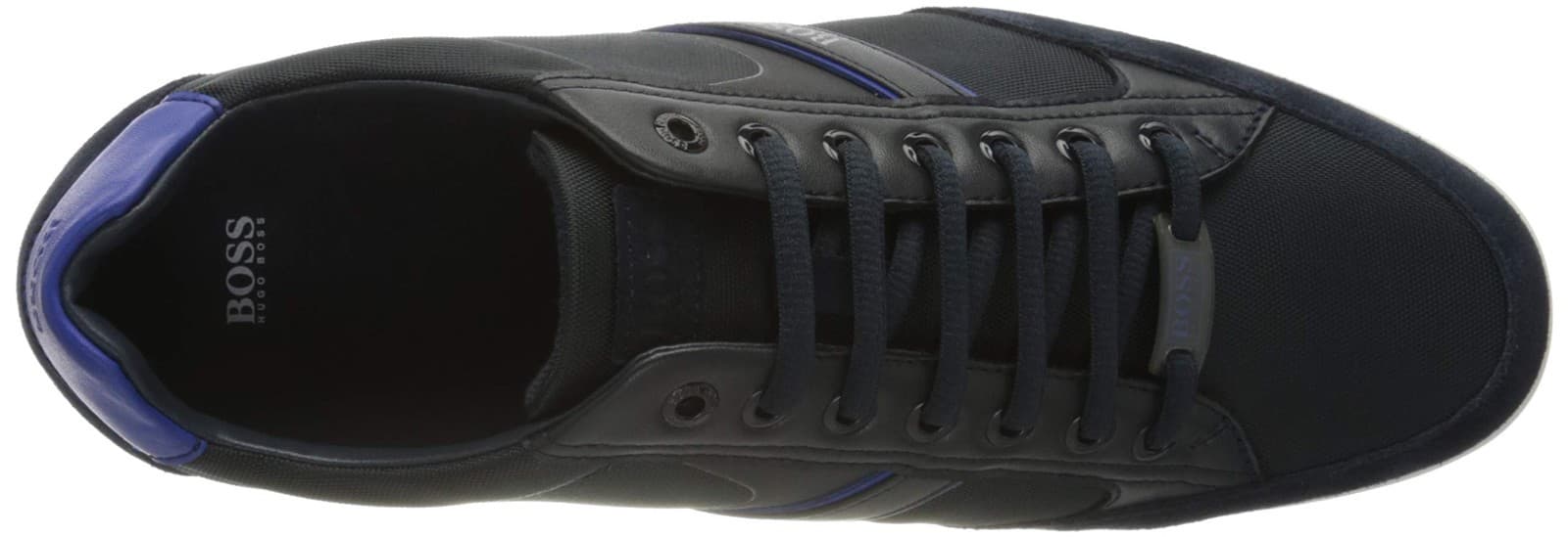 HUGO BOSS MENS BLACK BLUE SHOES MEN SATURN LOWP MX A 50471235 Size 10 M - Thumbnail 6