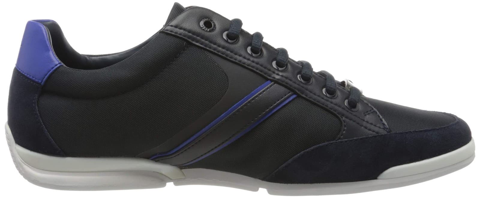 HUGO BOSS MENS BLACK BLUE SHOES MEN SATURN LOWP MX A 50471235 Size 10 M - Thumbnail 2