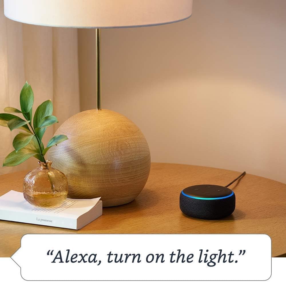 NEW Amazon ECHO DOT Smart Speaker 3rd Gen Charcoal & Power Adapter Sealed in Box - Thumbnail 3