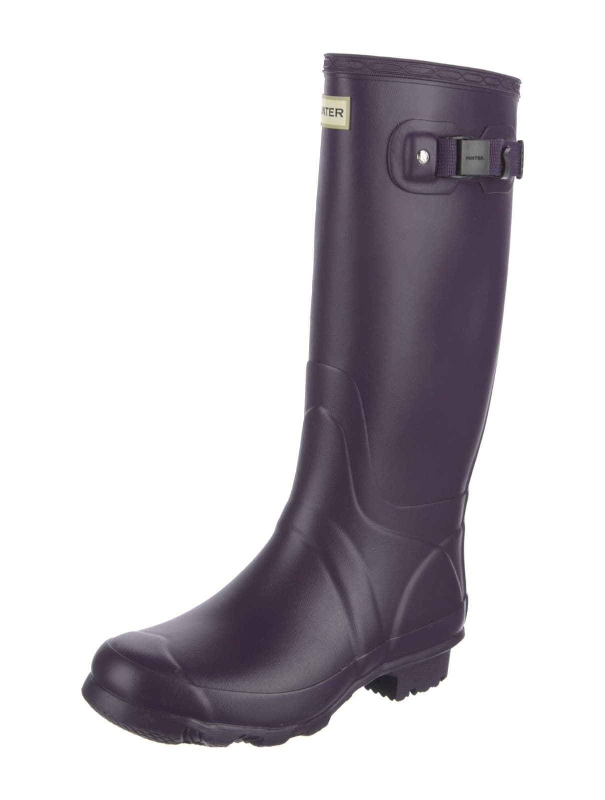 Hunter Original Field Women's Waterproof Rain Boot PURPLE Size 9 US - Image 1