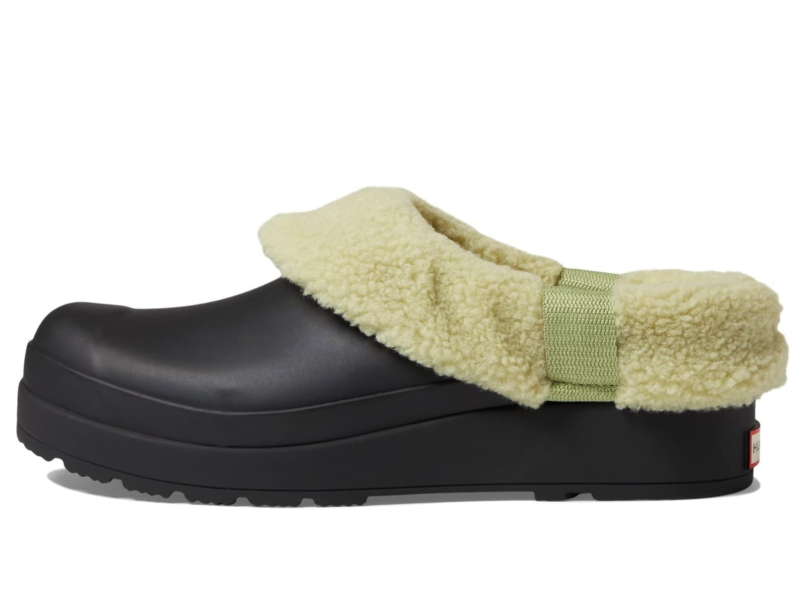 Hunter Play Sherpa Insulated Clog Women’s Black/Green Rubber Shoe NEW Size 8 M - Thumbnail 3