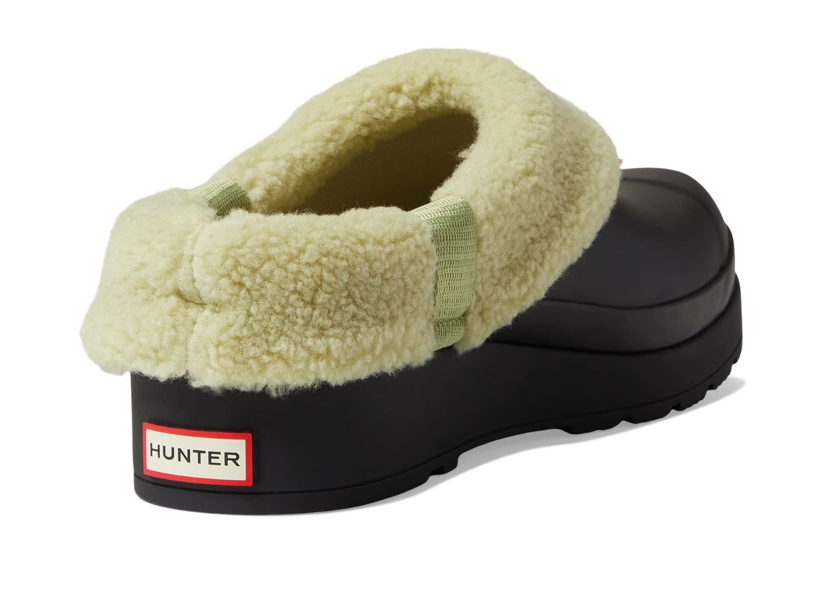 Hunter Play Sherpa Insulated Clog Women’s Black/Green Rubber Shoe NEW Size 8 M - Thumbnail 2