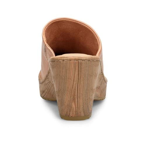 BORN Clogs Natalie Tan Brown Leather Women Sz 10 M Slip-On Mule Wedge - Thumbnail 6