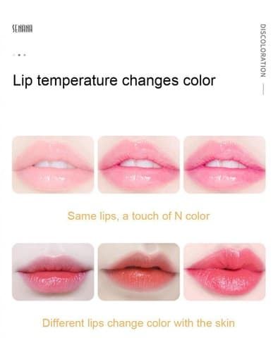 Blue-Rose Temperature Changing Lipstick, Moisturizer Hydrating Blue to pink - Thumbnail 5