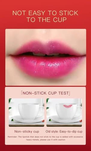 Blue-Rose Temperature Changing Lipstick, Moisturizer Hydrating Blue to pink - Thumbnail 10