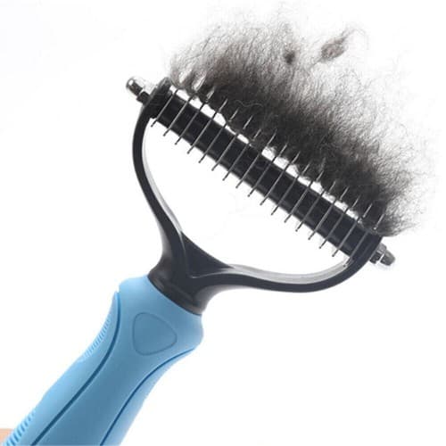 Undercoat Rake Pet Dog Cat Grooming Brush Long Haired Dematting Deshedding Tool - Thumbnail 2