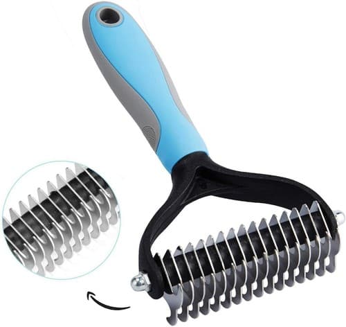 Undercoat Rake Pet Dog Cat Grooming Brush Long Haired Dematting Deshedding Tool - Thumbnail 3