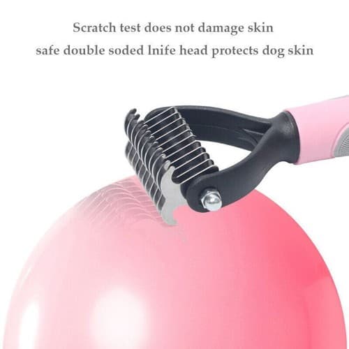 Undercoat Rake Pet Dog Cat Grooming Brush Long Haired Dematting Deshedding Tool - Thumbnail 11