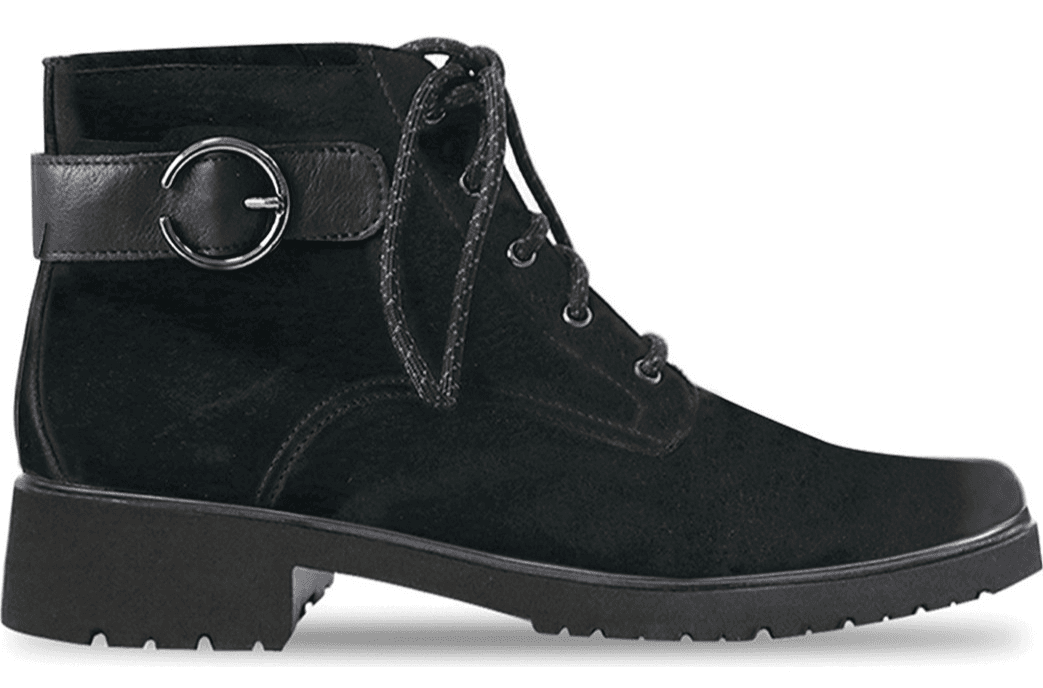 Munro Bradley II Women's Boot Black Nubuck Size US 8 Wide - Thumbnail 2