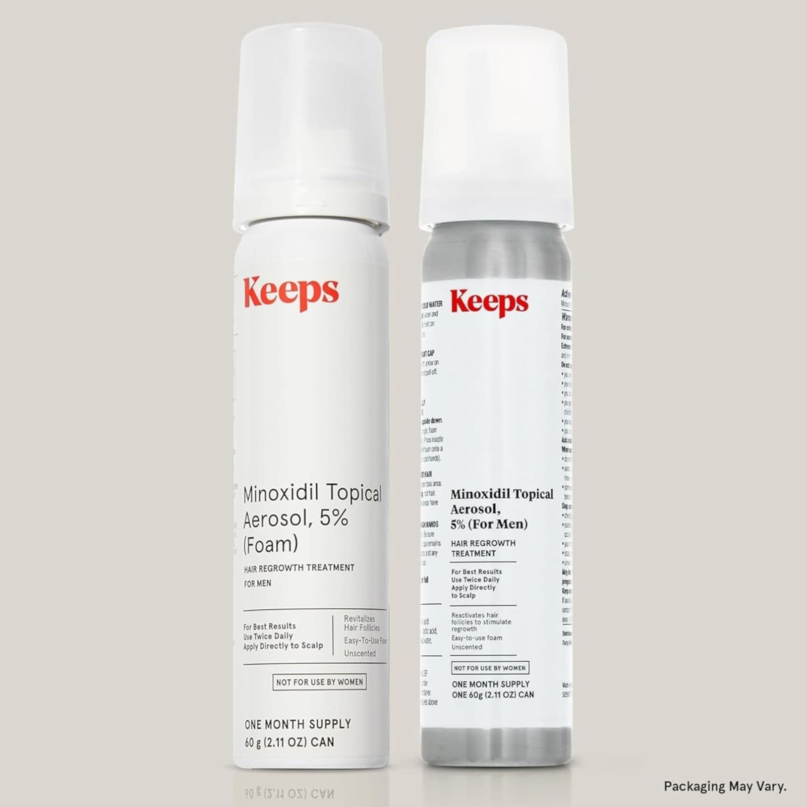 Keeps Minoxidil Hair Loss Aerosol Foam 5% Hair Growth Treatment 6 Month Supply - Thumbnail 7