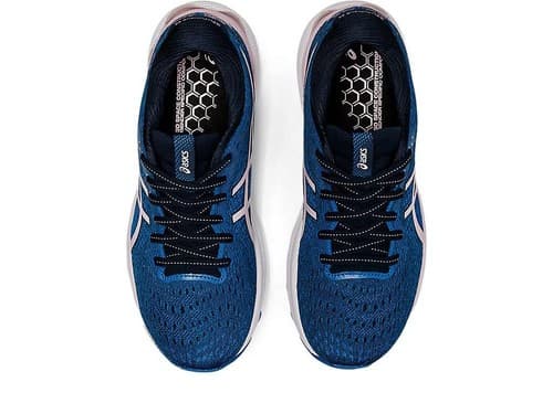 ASICS Woman Gel-Nimbus 24 Running Shoes French Blue/Barely Rose size 8.5 Wide - Thumbnail 7