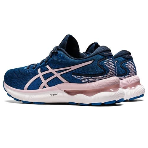 ASICS Woman Gel-Nimbus 24 Running Shoes French Blue/Barely Rose size 8.5 Wide - Thumbnail 5