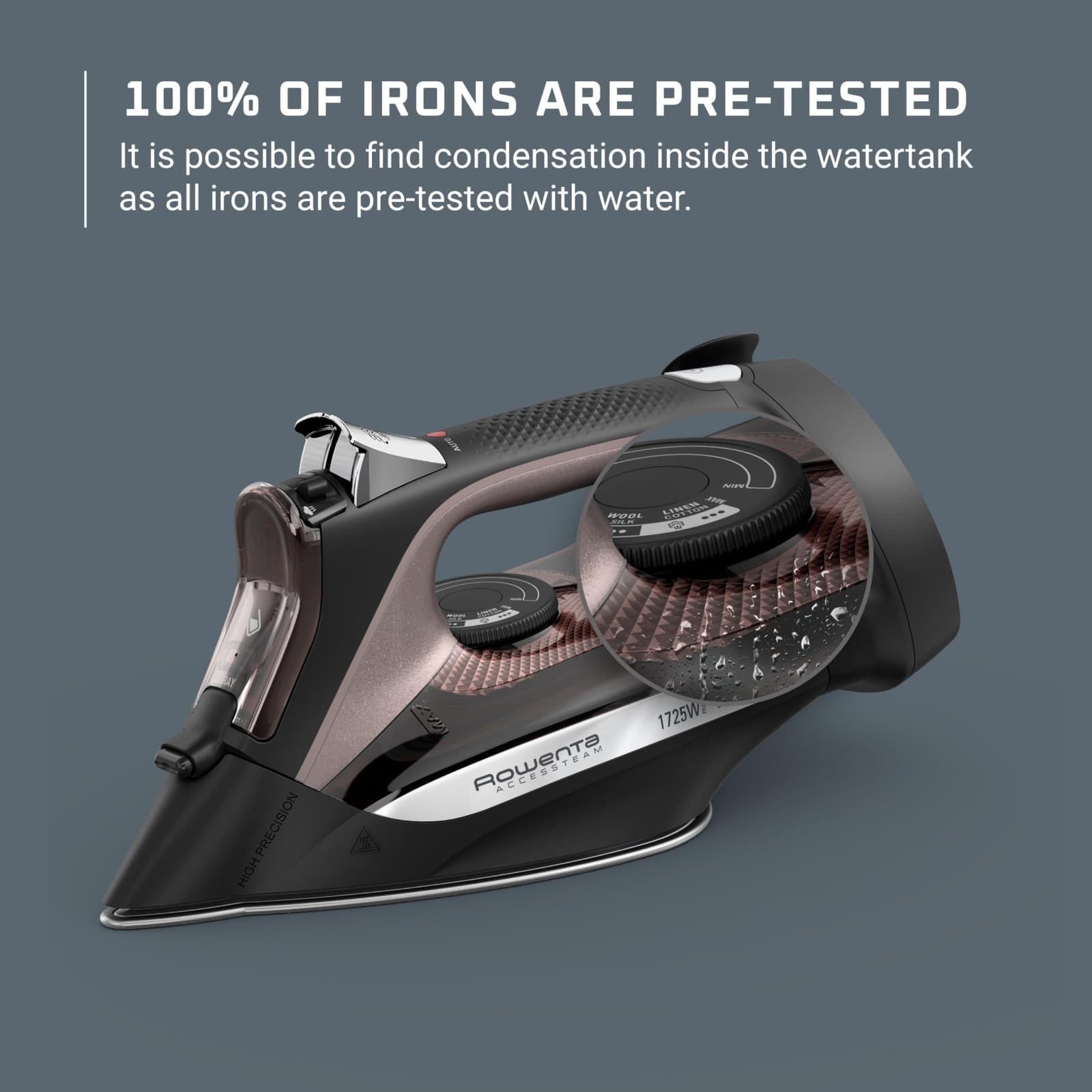 Rowenta - DW2459 - Access Steam Iron with Retractable Cord 1725 Watt - Thumbnail 4