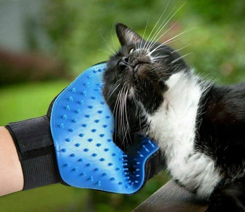 Deshedding Hair Fur Removal Pet Dog Cat Grooming Glove with Training Whistle - Thumbnail 2