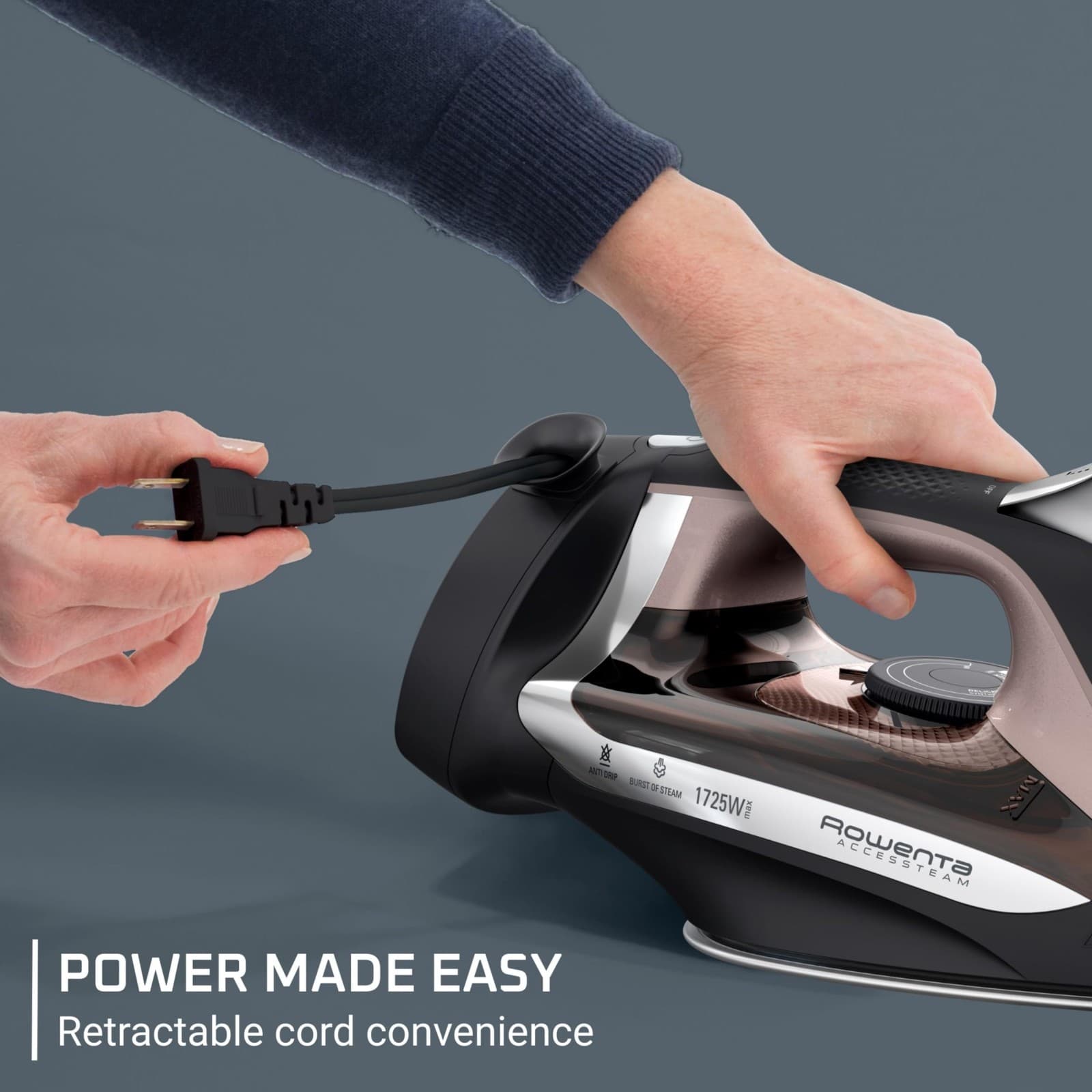 Rowenta - DW2459 - Access Steam Iron with Retractable Cord 1725 Watt - Thumbnail 2