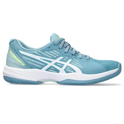 ASICS Women's Solution Swift FlyteFoam Court Tennis Shoes, 9.5, GRIS Blue/White - Thumbnail 2