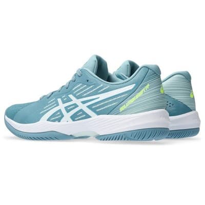ASICS Women's Solution Swift FlyteFoam Court Tennis Shoes, 9.5, GRIS Blue/White - Thumbnail 4