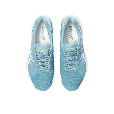 ASICS Women's Solution Swift FlyteFoam Court Tennis Shoes, 9.5, GRIS Blue/White - Thumbnail 6