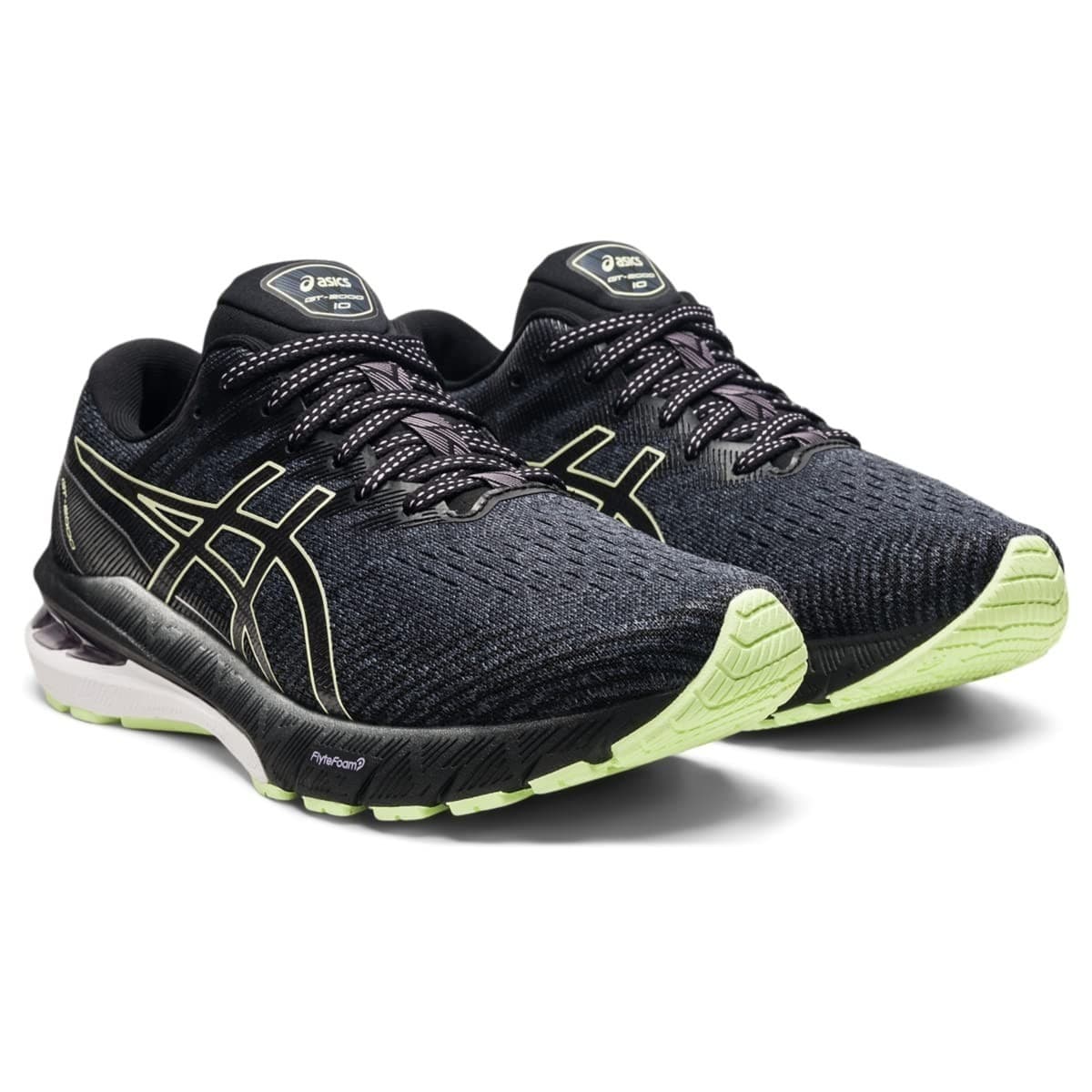 ASICS Women's GT-2000 10 Running Shoes, Soft Lavender/Black Size 10 Wide - Image 1