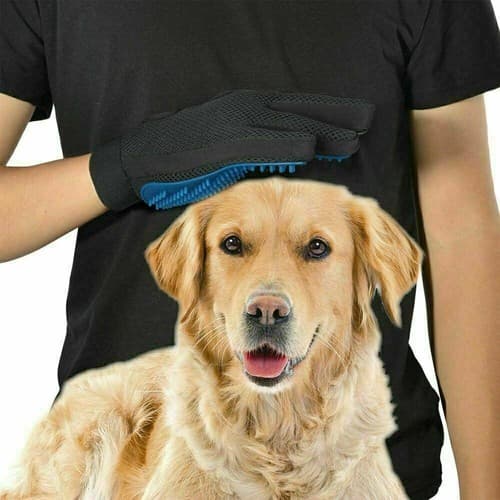 Deshedding Hair Fur Removal Pet Dog Cat Grooming Glove with Training Whistle - Thumbnail 8