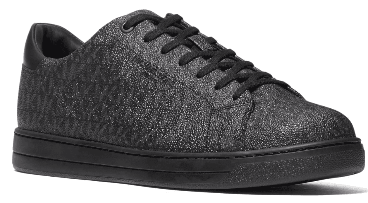 MICHAEL KORS Mens Black Logo Padded Nate Round Toe Sneakers Shoes 7 M - Image 1