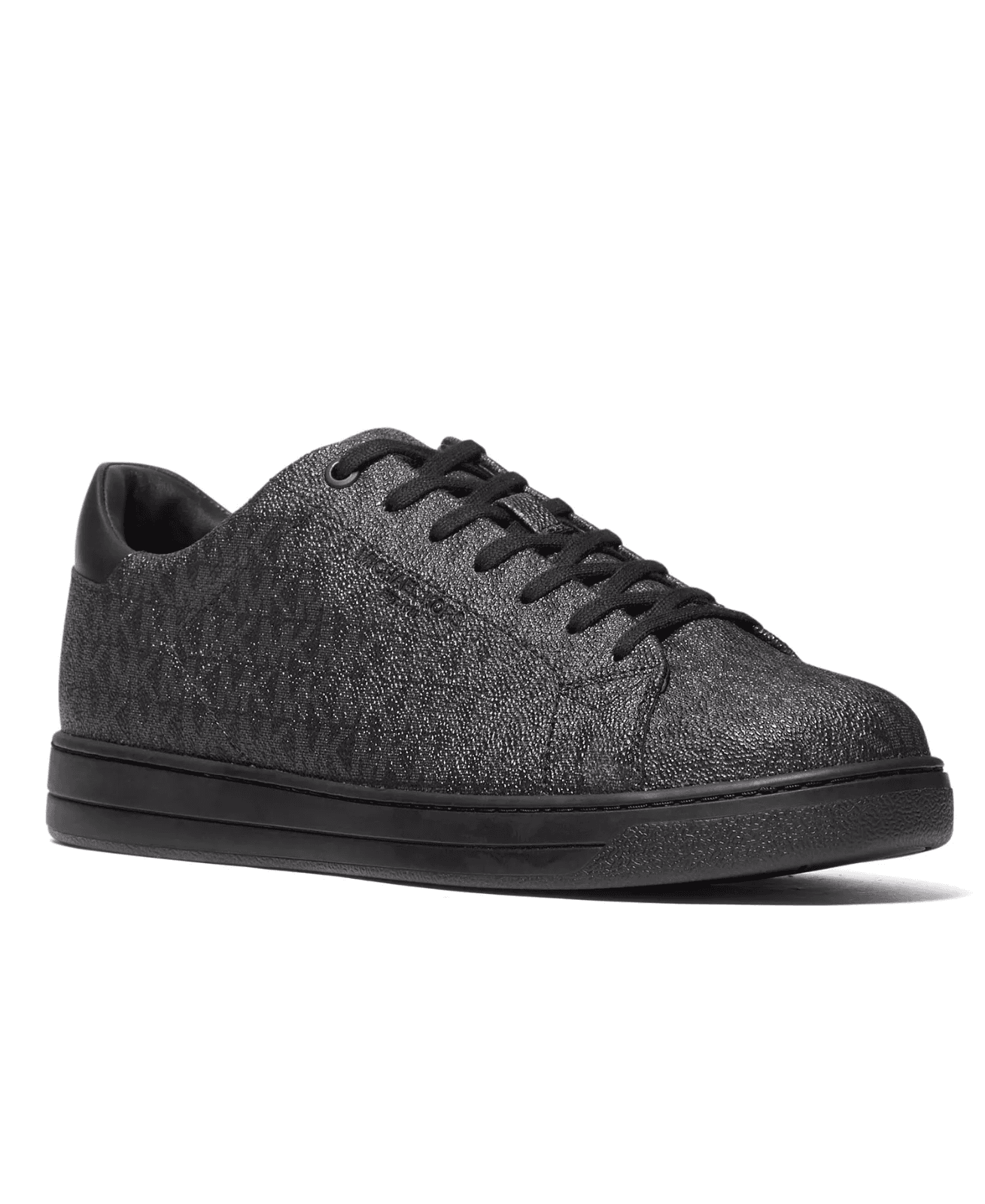 MICHAEL KORS Mens Black Logo Padded Nate Round Toe Sneakers Shoes 7 M - Thumbnail 5