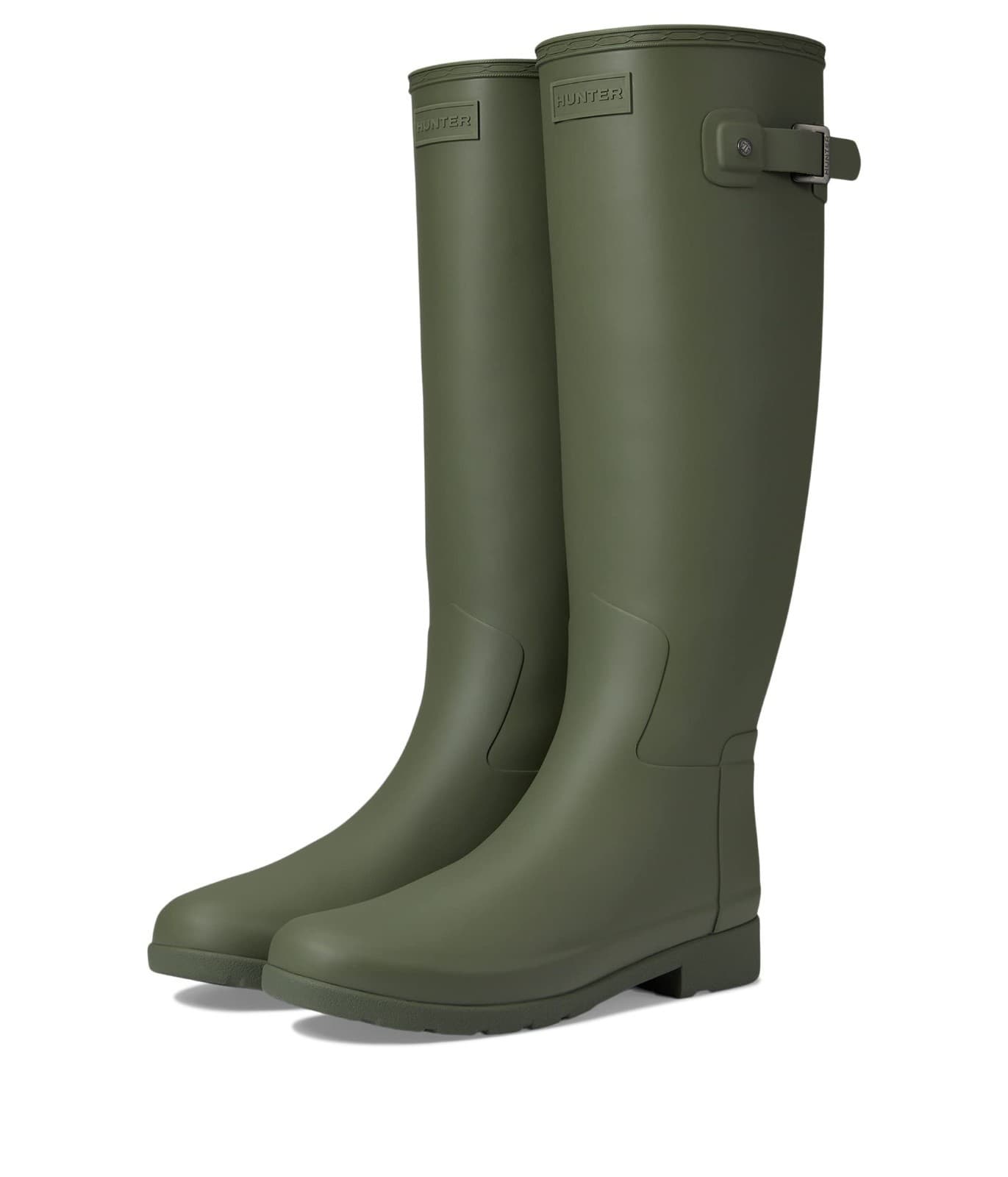 Hunter Original Tall Women's Waterproof Rain Boot Logo Backstrap Lichen Green 11 - Image 1