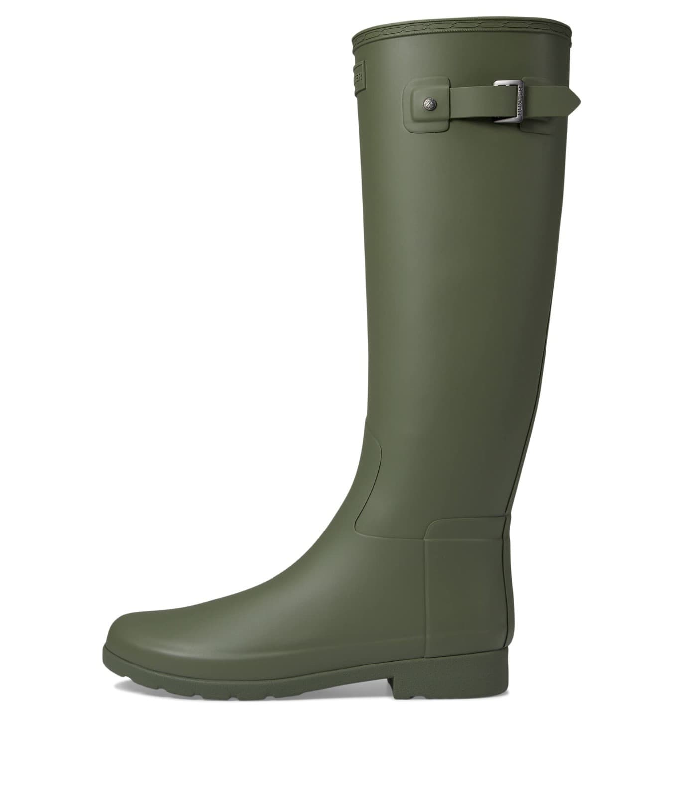 Hunter Original Tall Women's Waterproof Rain Boot Logo Backstrap Lichen Green 11 - Thumbnail 2