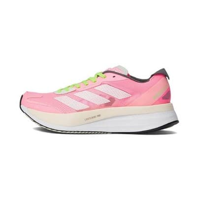 adidas Adizero Boston 11 Women Running shoes Beam Pink/White/Beam Green 8 B - Thumbnail 3