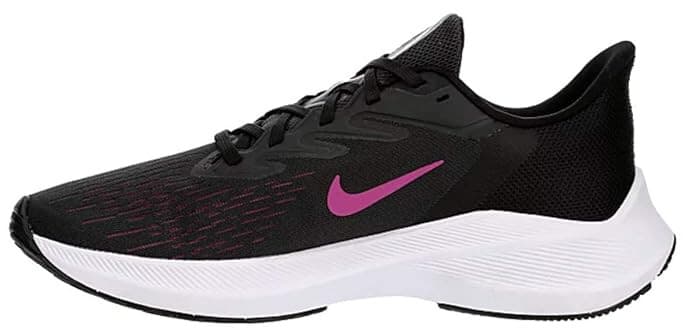 Nike Women's Zoom Winflo 7 Dark Grey/Black/Fire Pink Running Shoes-Size 9.5 - Thumbnail 3